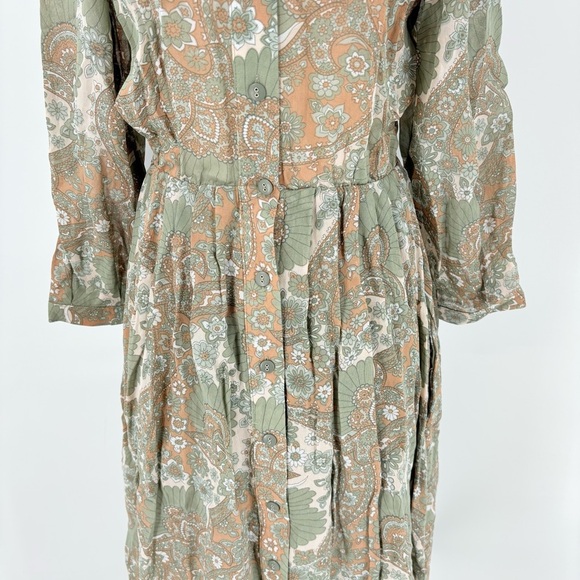 Buru Pink Label Paisley Floral Maxi Dress Extra Small - Picture 10 of 14